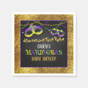 Mardi Gras Baby Shower Pappersservett