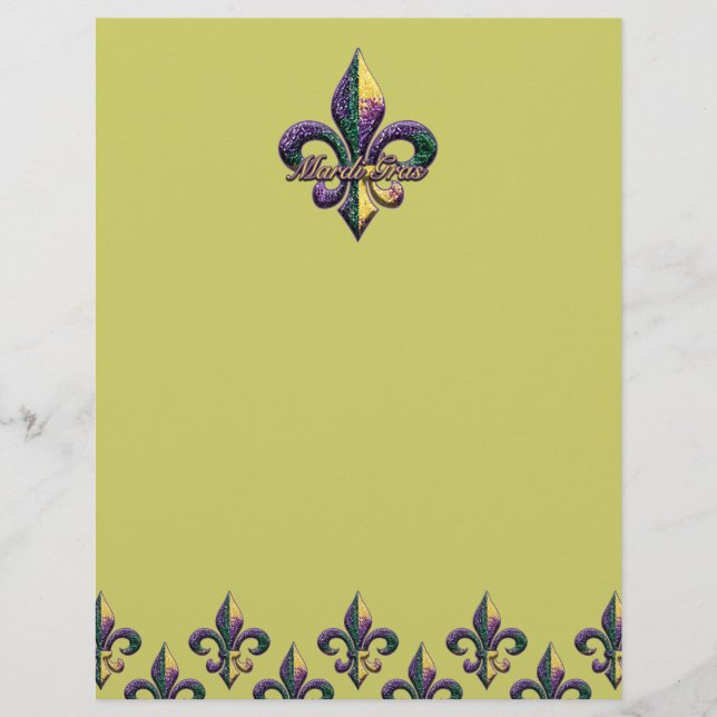 Mardi Gras bead Fleur de lis 2 (Framsida)