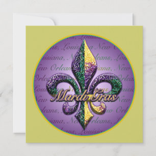 Mardi Gras bead Fleur de lis 2