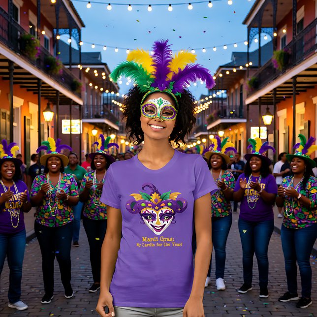 Mardi Gras Bead Hustler T Shirt (Mardi Gras Bead Hustler T-Shirt)