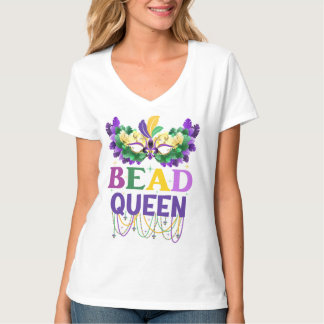 Mardi Gras Bead Queen T Shirt