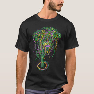 Mardi Gras Bead Träd NOLA Carnival Masqueradel T Shirt