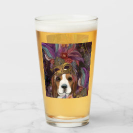 MARDI GRAS BEAGLE GLASKOPP