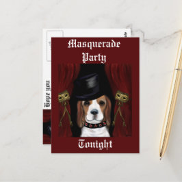 MARDI GRAS BEAGLE VYKORT