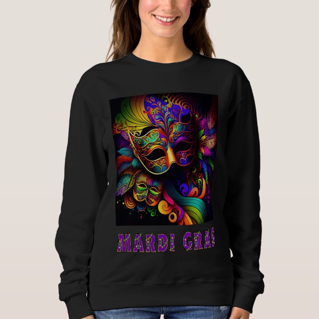Mardi Gras Beautiful Colorful T Shirt (Framsida)