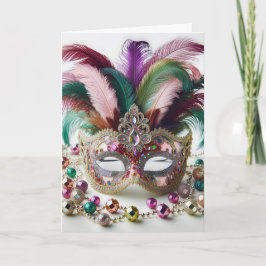 Mardi Gras Birthday Kort