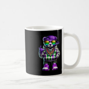 Mardi Gras Björn För Pojkar Män Hip Hop New Orlean Kaffemugg