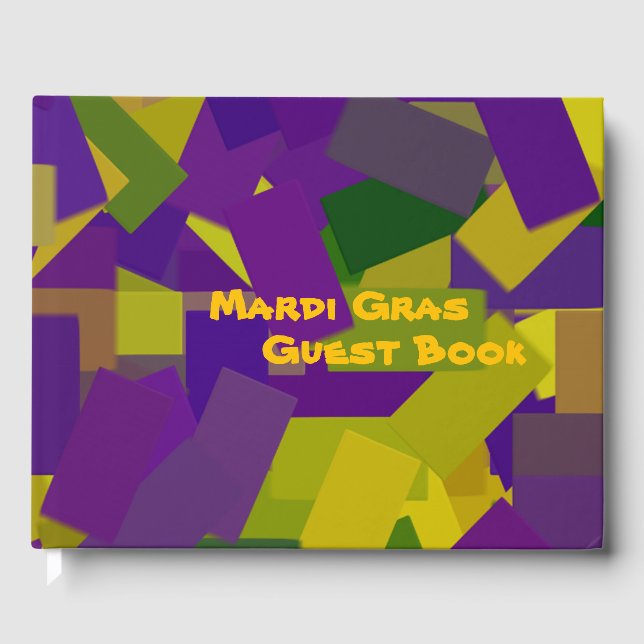 Mardi Gras Blocks Gästböcker (Framsida)