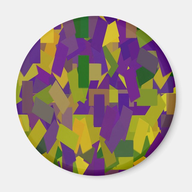 Mardi Gras Blocks Magnet (Framsidan)
