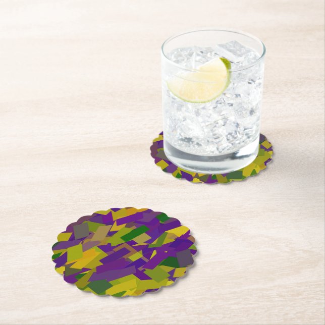 Mardi Gras Blocks Underlägg Papper (Insitu)