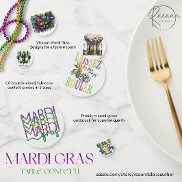 Mardi Gras-bordskonfetti