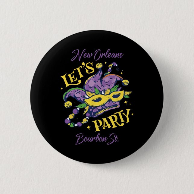 Mardi Gras Bourbon Street New Orleans Souvenir Lou Knapp (Framsida)