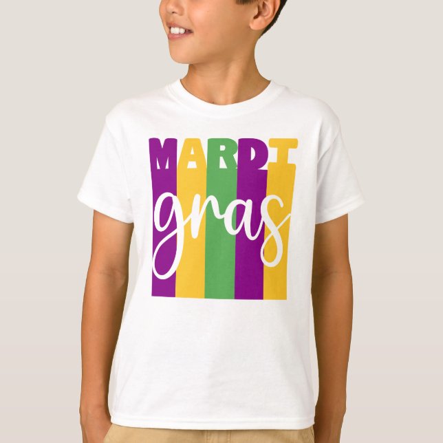 Mardi gras Boys' T Shirt (Framsida)
