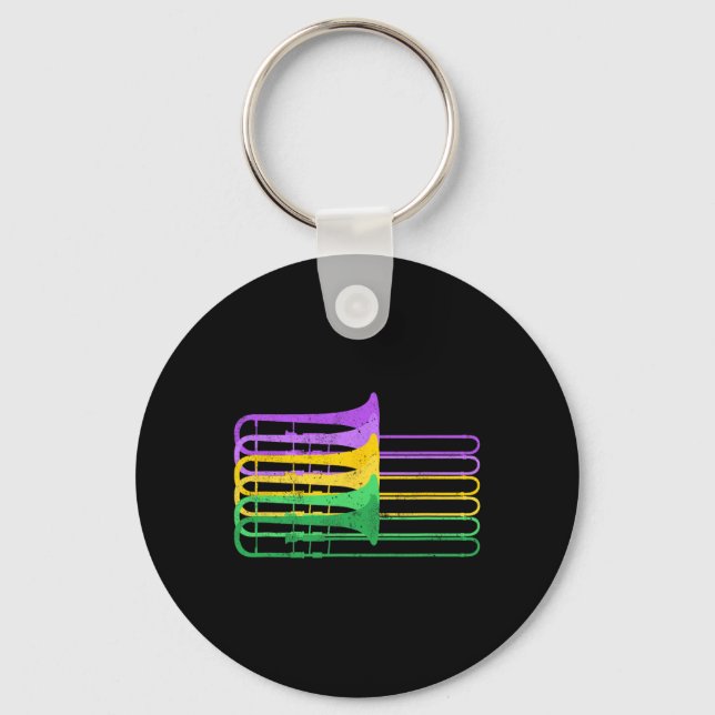 Mardi Gras Br Trombone Marching Orchestra Nyckelring (Framsida)