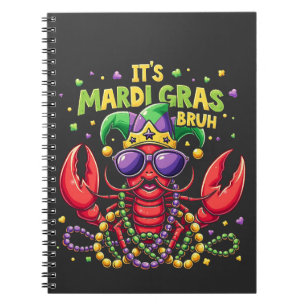 Mardi Gras Bruh Funny Shrimp New Orleans Anteckningsbok