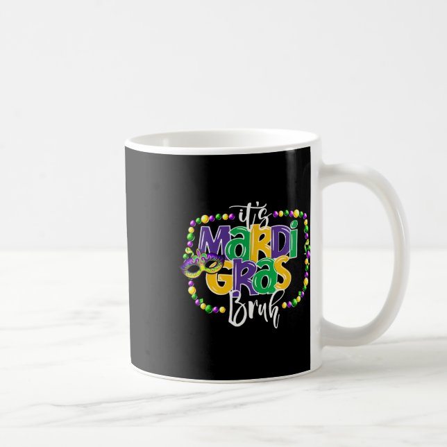 Mardi Gras Bruh Funny Tonåringars Boys Kids Mardi  Kaffemugg (Höger)