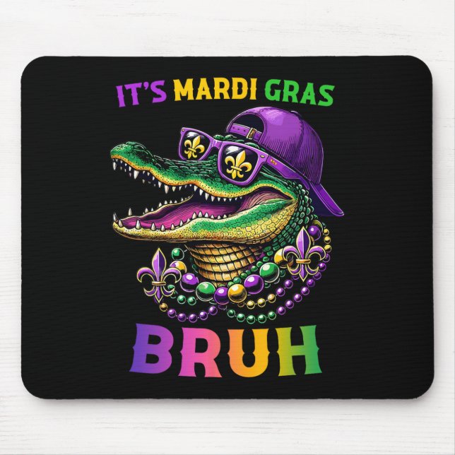 Mardi Gras Bruh Marigator Alligator Mardi Gra Musmatta (Framsidan)