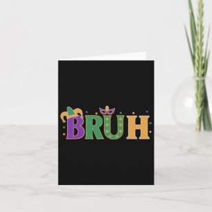Mardi Gras Bruh Shirt Boys Mardi Gras Kids Tonårin Kort