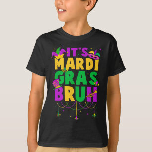 Mardi Gras Bruh Tonåring Boys Kids Funny Mardi G T Shirt