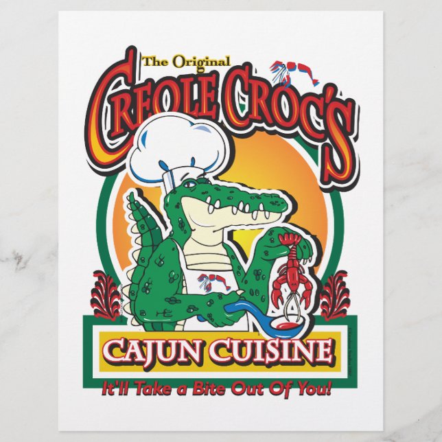 Mardi Gras Cajun Crokodile (Framsida)
