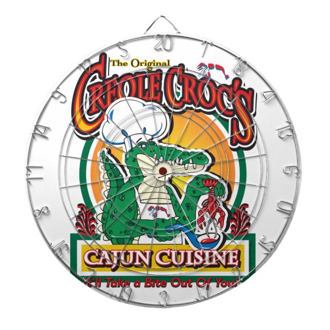 Mardi Gras Cajun Crokodile Darttavla (Framsidan)