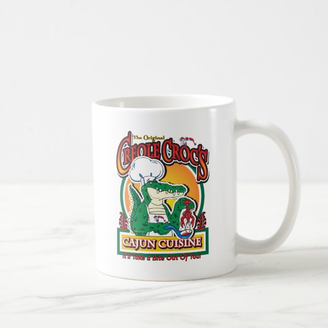 Mardi Gras Cajun Crokodile Kaffemugg (Höger)