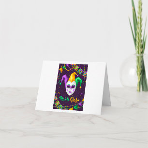 Mardi Gras Carnival Anteckningskort