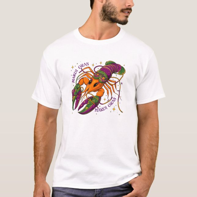 Mardi Gras Carnival Celebration Vibes T Shirt (Framsida)