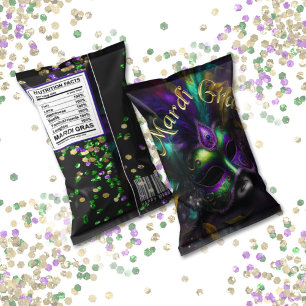 Mardi Gras Carnival Chip Bag Wrappers Party favors Anteckningsblock