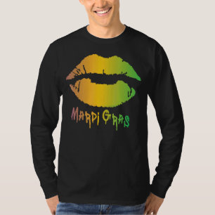 Mardi Gras Carnival Costume Lila Amp Guld Fleur T Shirt