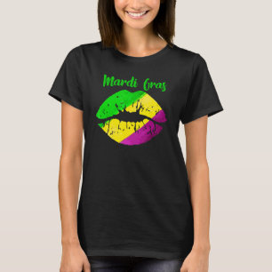 Mardi Gras Carnival Costume Lila Fleur-De-Lys Li T Shirt