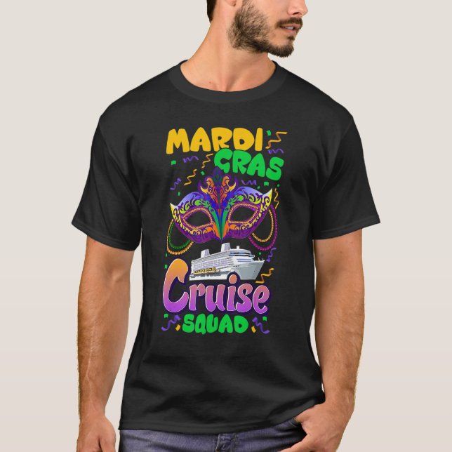 Mardi Gras Carnival Cruise Vacation Travel Group M T Shirt (Framsida)