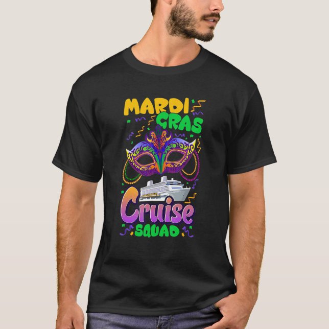Mardi Gras Carnival Cruise Vacation Travel Group M T Shirt (Framsida)