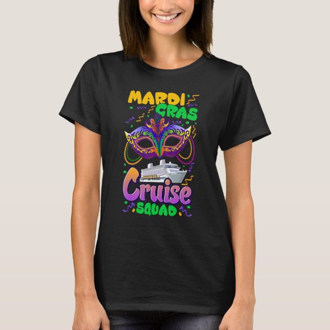 Mardi Gras Carnival Cruise Vacation Travel Group M T Shirt (Framsida)