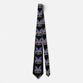 Mardi Gras Carnival Feather Mask NeckTie Slips