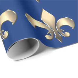 Mardi Gras Carnival Fleur de Lis Presentpapper