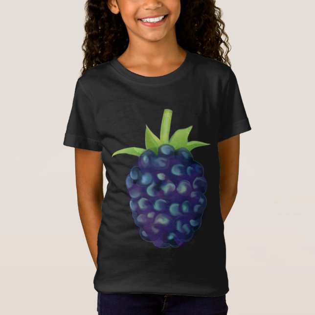 Mardi Gras Carnival Fruit Costume Blackberry Berry T Shirt (Framsida)