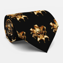 Mardi Gras Carnival Guld Mask on Black Slips