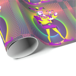 Mardi Gras Carnival Jester Presentpapper