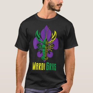 Mardi Gras Carnival Kräftor Stylized Lilly 1 T Shirt
