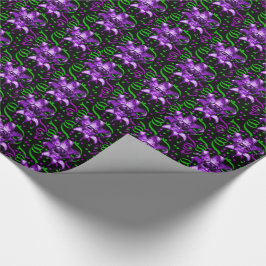 Mardi Gras Carnival Lila Mask med konfetti Presentpapper