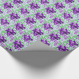 Mardi Gras Carnival Lila Mask med konfetti Presentpapper