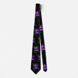 Mardi Gras Carnival Lila Mask med konfetti Slips