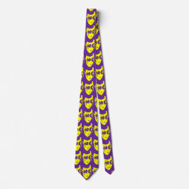 Mardi Gras Carnival Mask on Lila NeckTie Slips