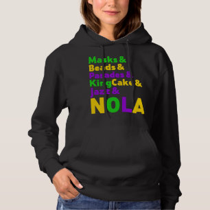 Mardi Gras Carnival Mask Pärlor Jazz Parad Kung C T Shirt
