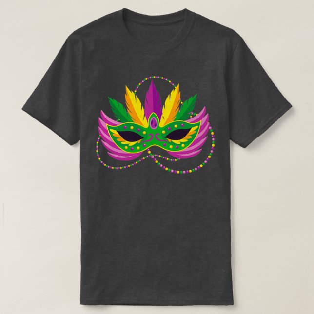 Mardi Gras Carnival Masks Funny Mardi Gras Masquer T Shirt (Design framsida)