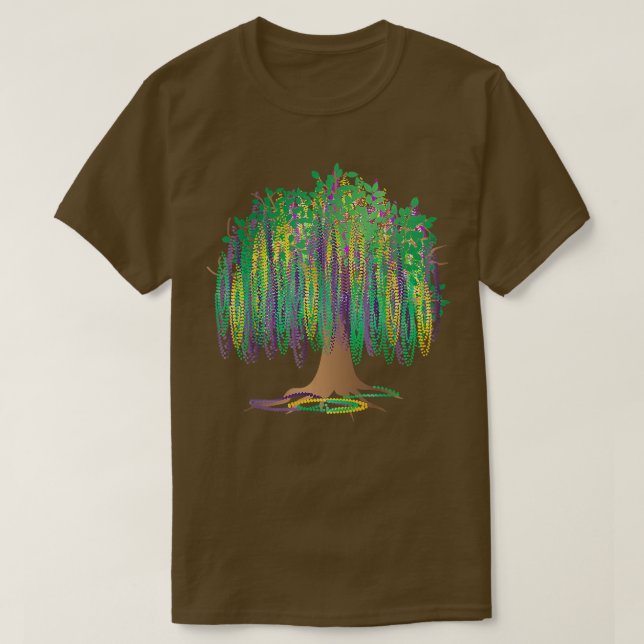 Mardi Gras Carnival Meican Graphic BeadTree Bourbo T Shirt (Design framsida)