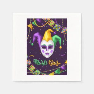 Mardi Gras Carnival Napkins Pappersservett