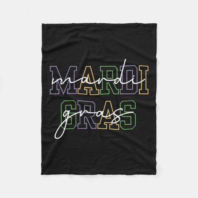 Mardi Gras Carnival New Orleans for Women Fleecefilt (Framsidan)
