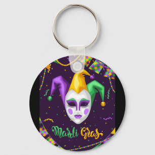 Mardi Gras Carnival Nyckelring